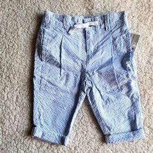 NWT Boy Cropped Pants, 6-12M, cotton